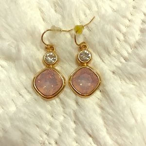 Light purple and gold earrings